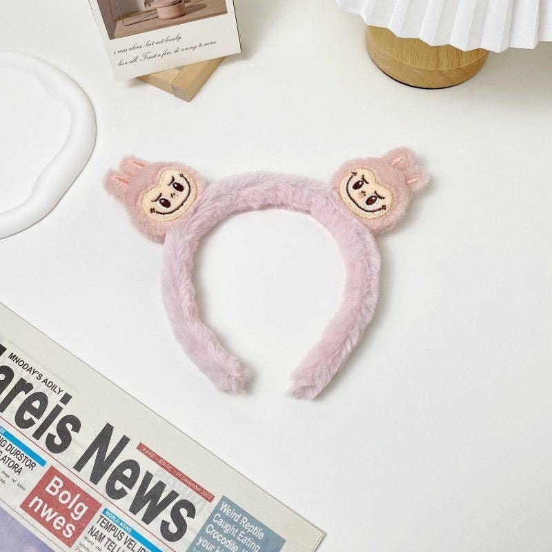 Labubu Furry Spa Headband SPA