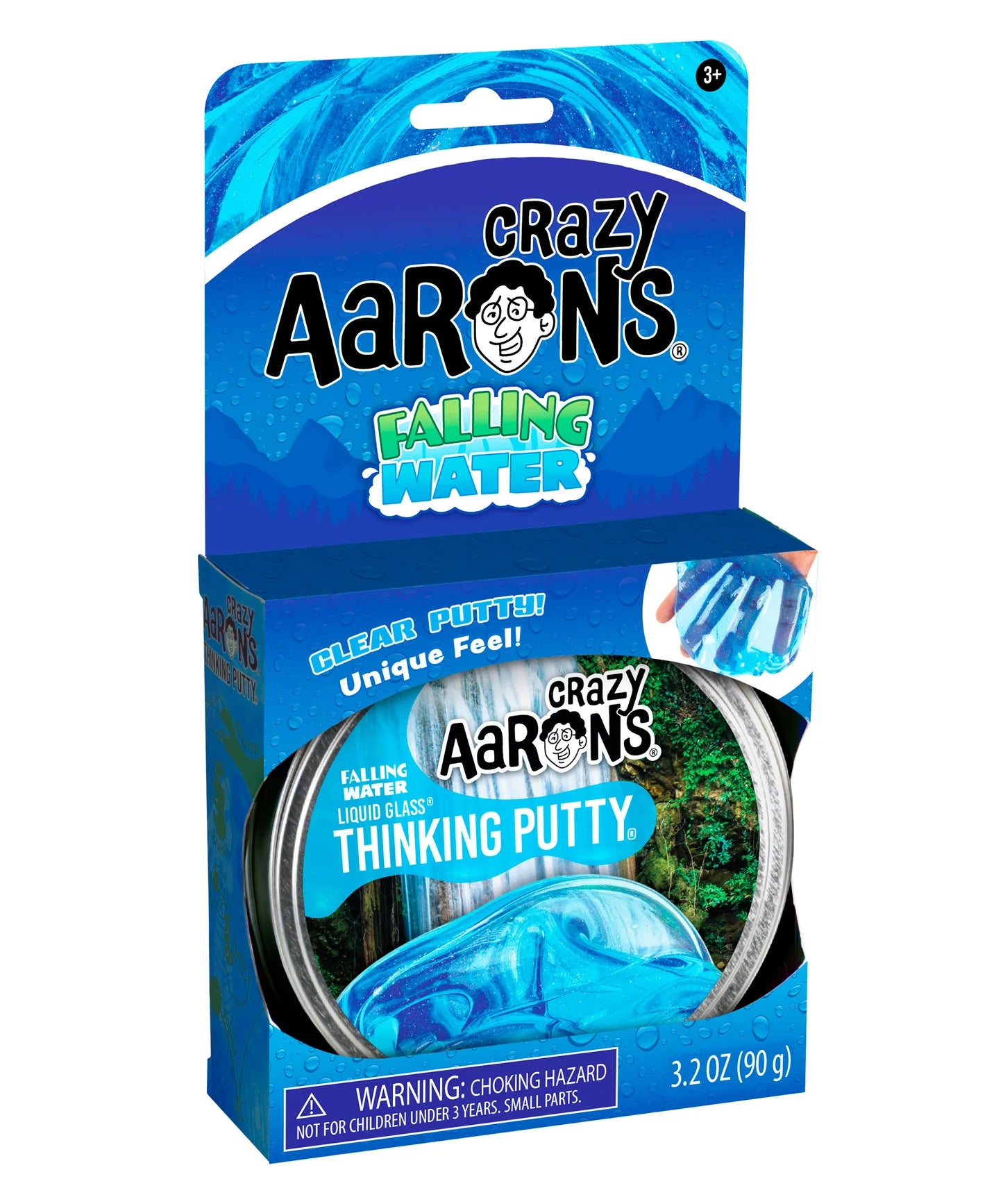 Falling Water Liquid Glass - 4" Thinking Putty Tin