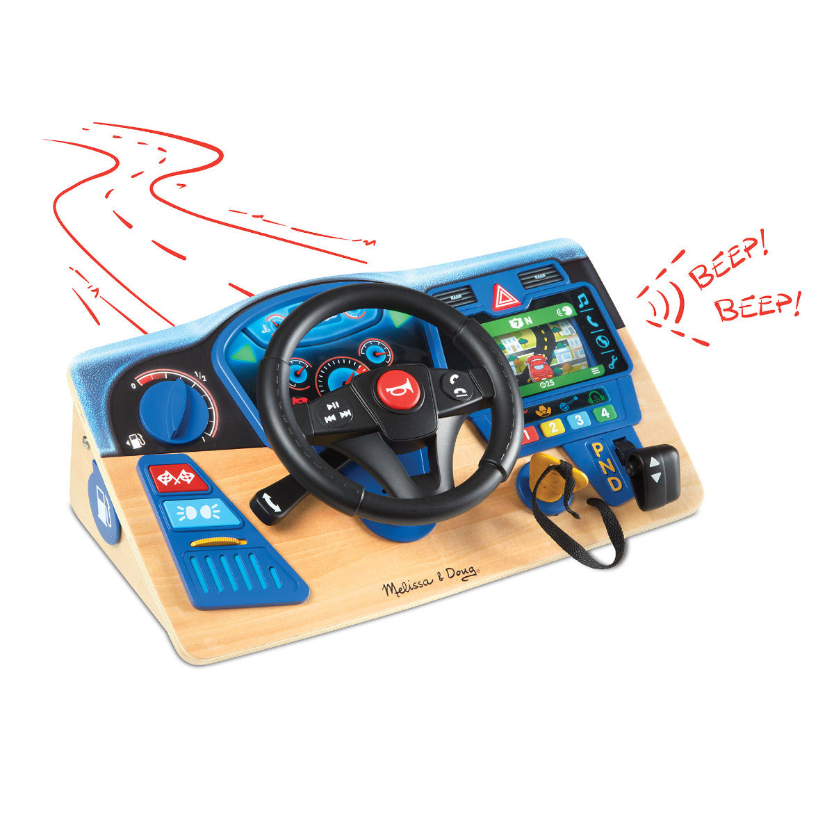 Vroom Zoom Wood Dashbrd