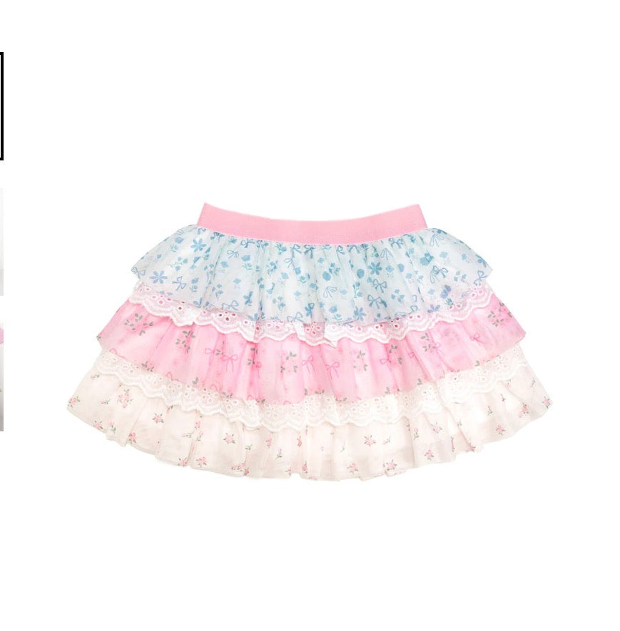 Floral & Lace Tiered Tutu