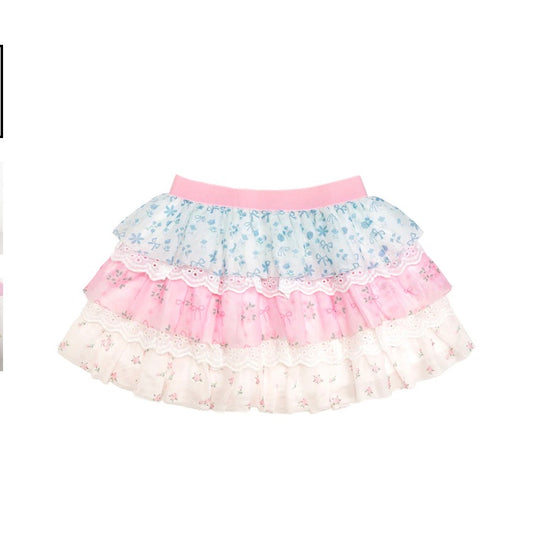 Floral & Lace Tiered Tutu