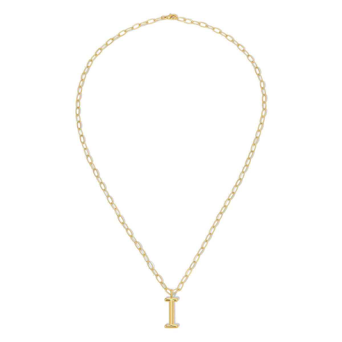 Puffy Letter Initial Necklace Big Bundle - 128 pc + Display