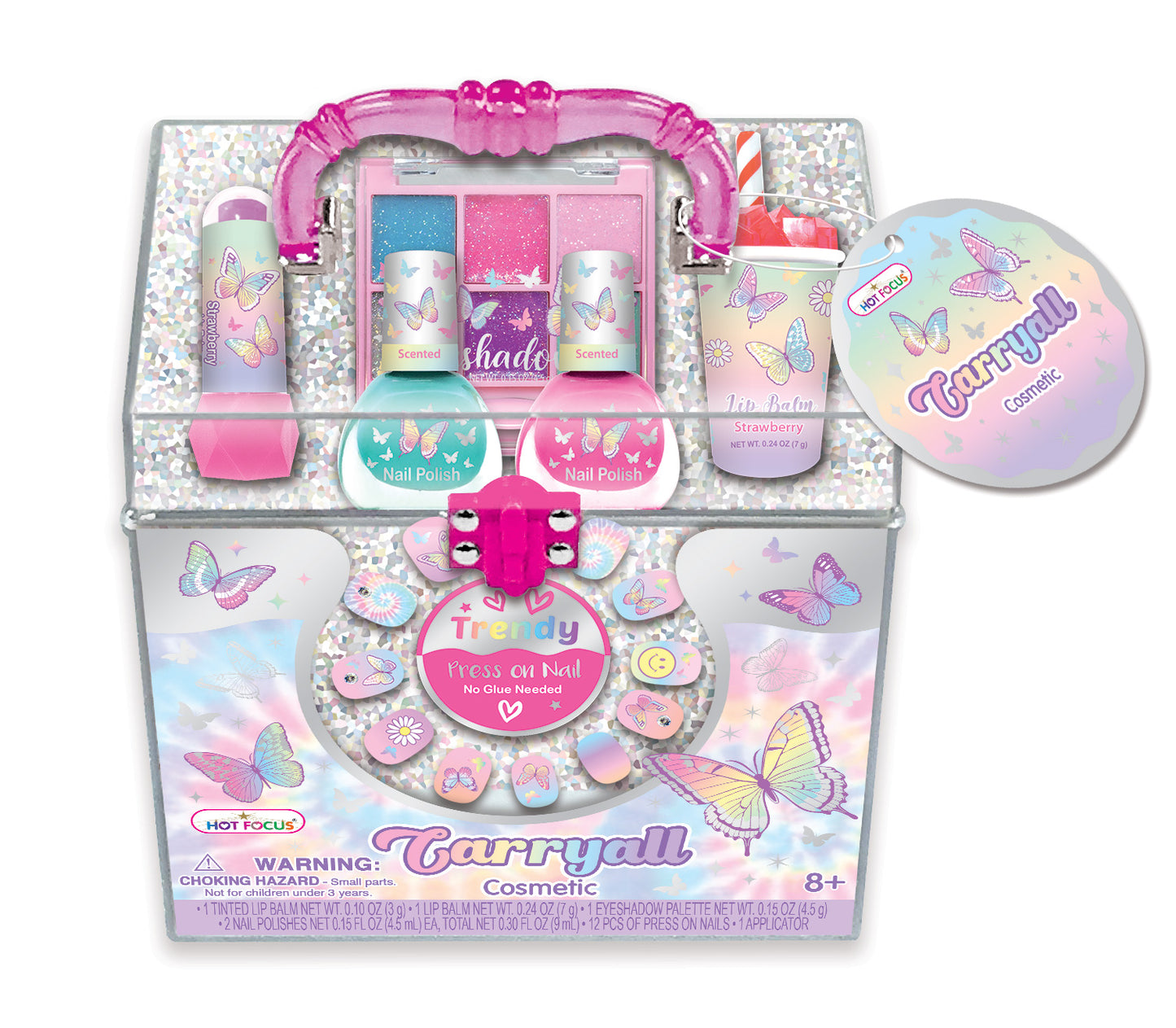 Butterfly Carry All Cosmetic Case