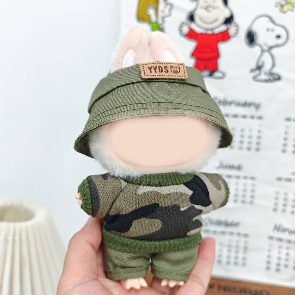 Labubu Clothes Camouflage Outfit