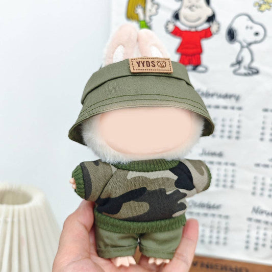 Labubu Clothes Camouflage Outfit
