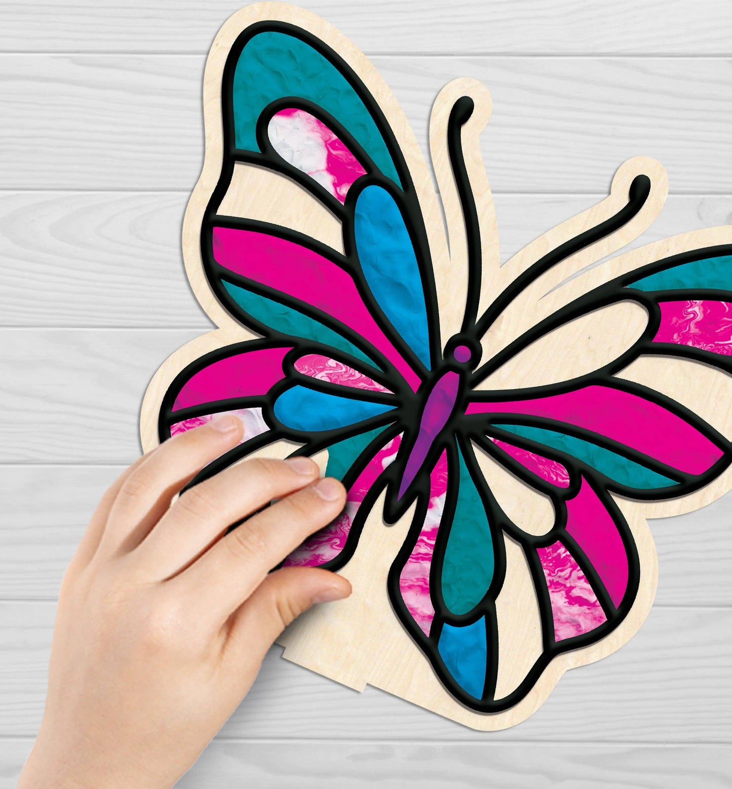 Butterfly Clay Colouring Kit