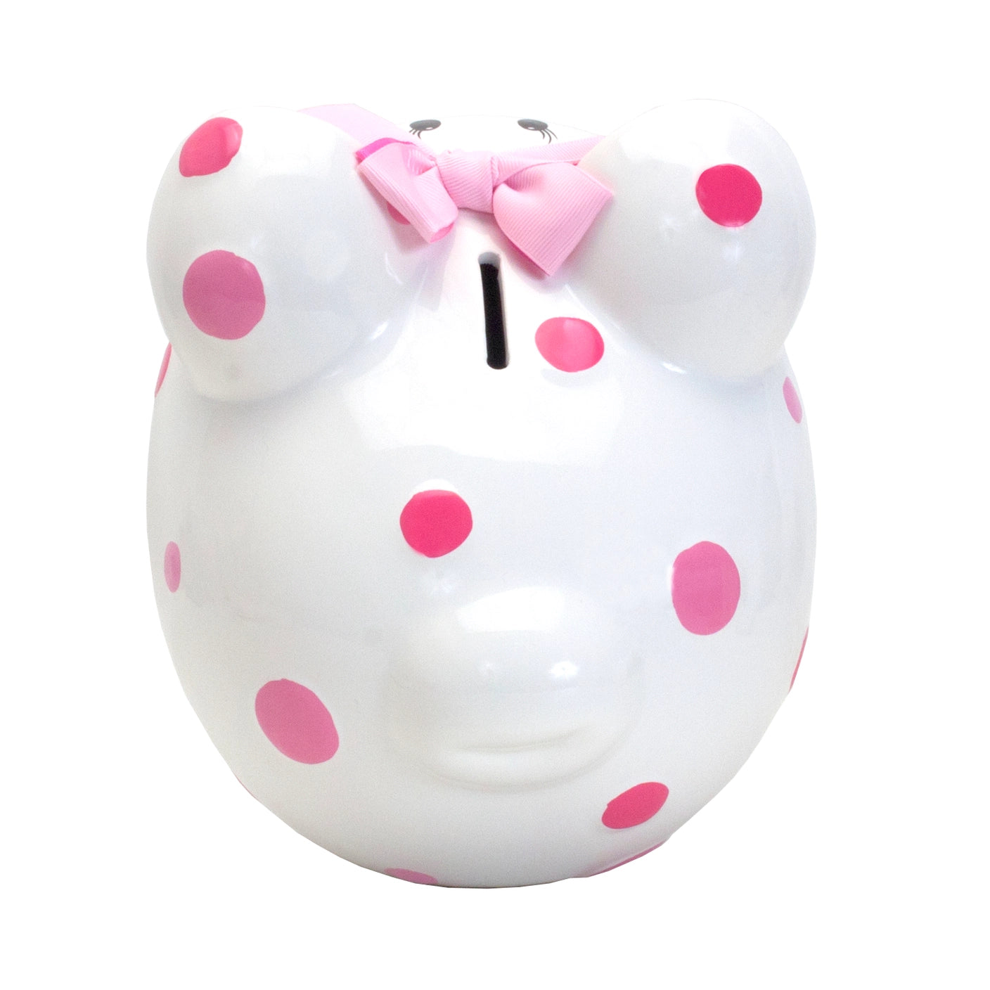 Bank Pink with White Dots