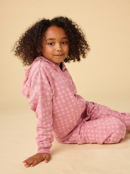 Metallic Stars Easy Fit Hoodie