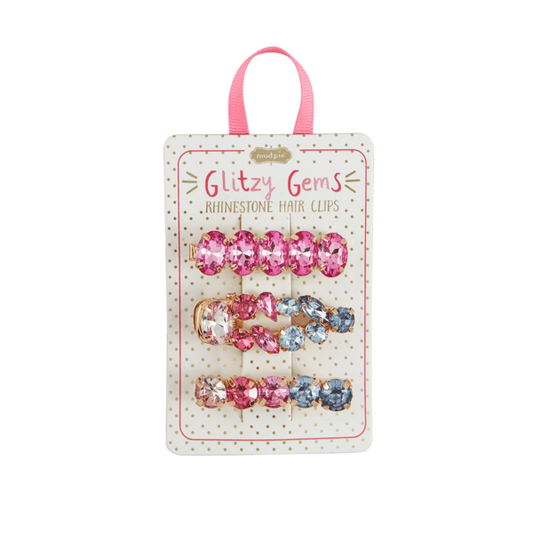 Light Pink Glitzy Hair Clips