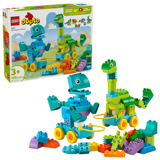 Duplo 10451 3in1 Dinosaurs on Wheels