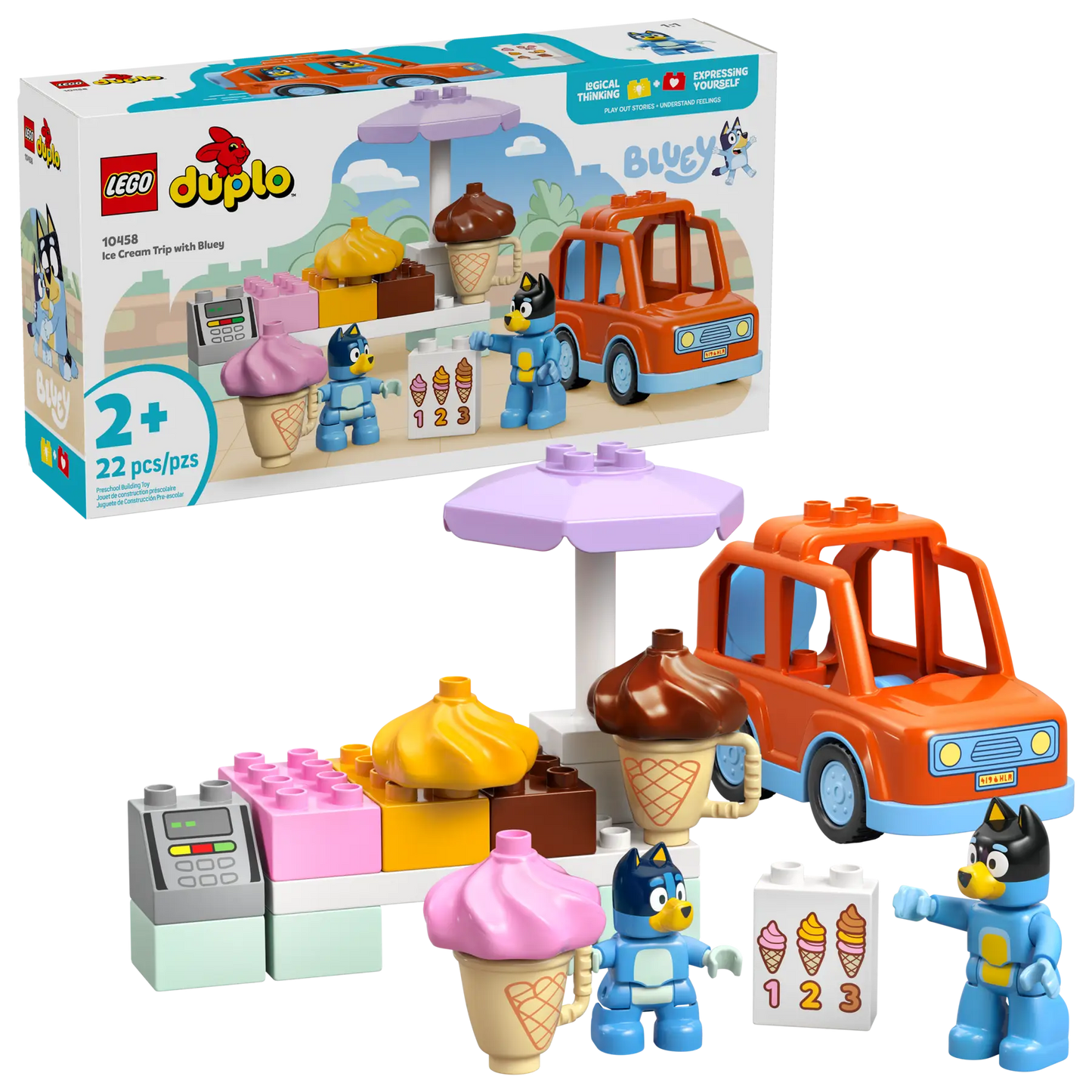 Duplo 10458 Ice Cream Trip with Bluey