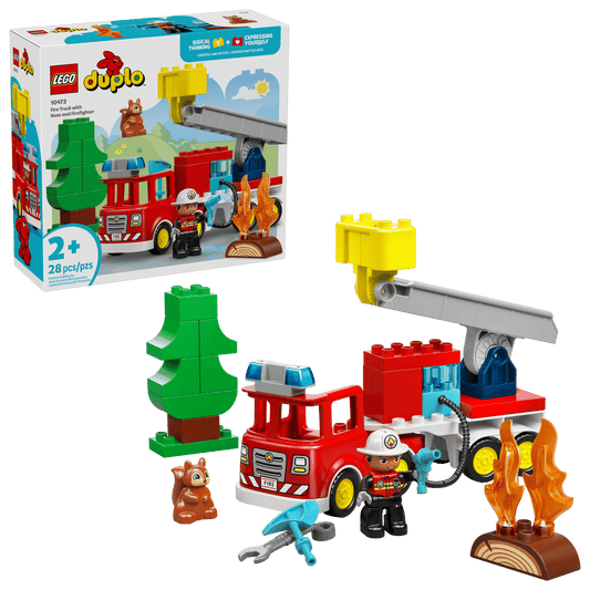 Duplo 10473 Fire Truck with Hose and Firefighter