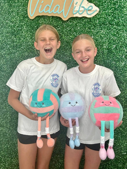 Purple & Blue Volleyball Plush "Spiki"