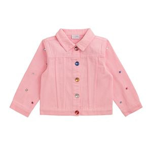 Pink Denim Jewel Jacket