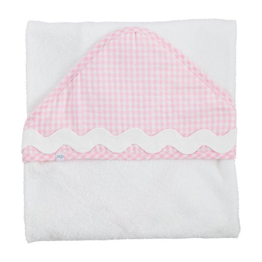 Pink Gingham Hooded Towel