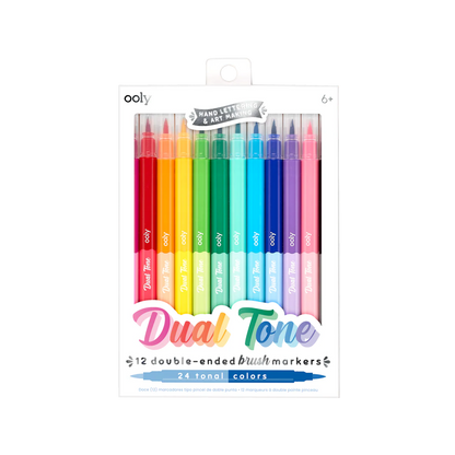 Dual Tone Double Ended Brush Marker