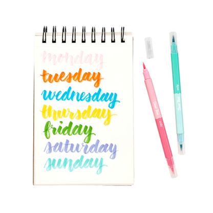 Dual Tone Double Ended Brush Marker