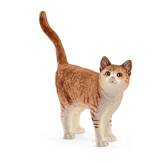 Schleich Cat Orange with Tail in the air