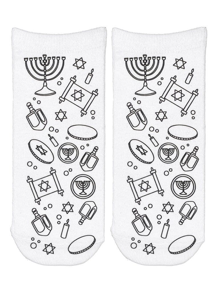Color Socks Hanukkah