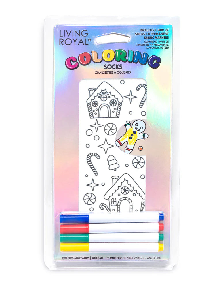 Color Socks Gingerbread House