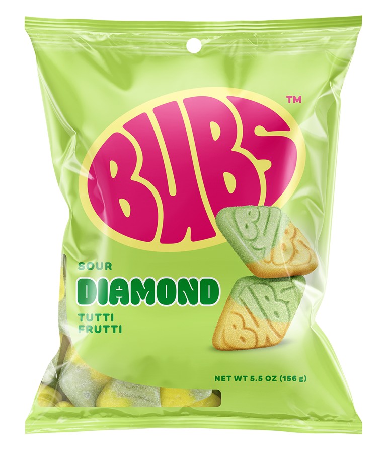 Bubs Sour Diamond Tutti Frutti 5.5oz