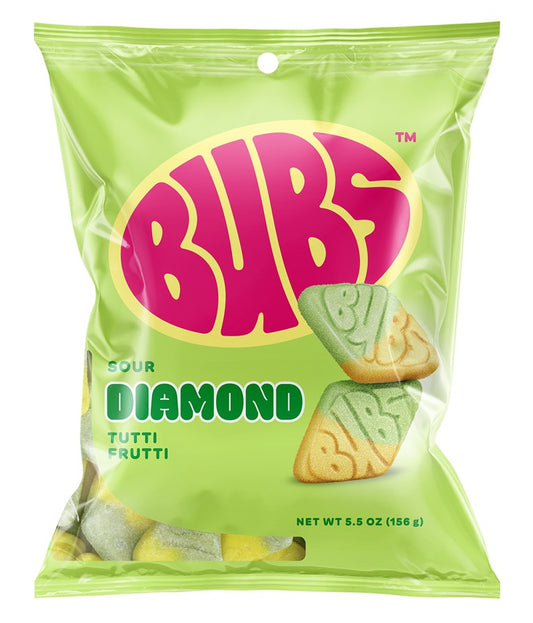 Bubs Sour Diamond Tutti Frutti 5.5oz