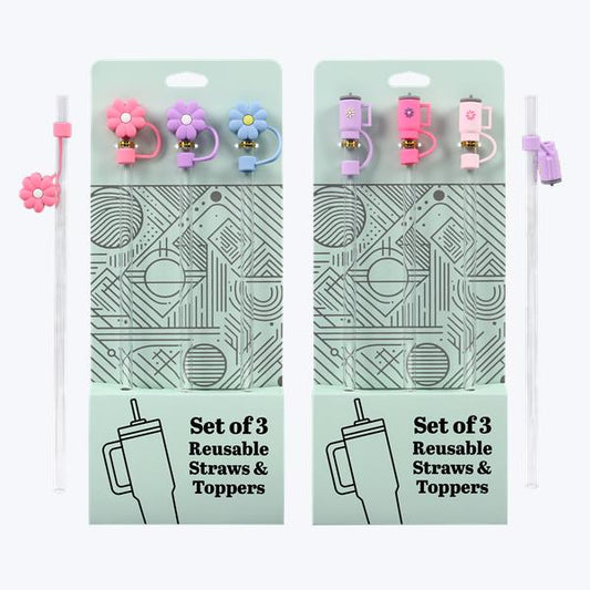 Straw with Cup or Flower Topper