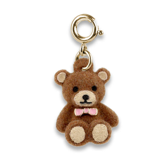 CHARM IT!  Gold Fuzzy Bear Charm