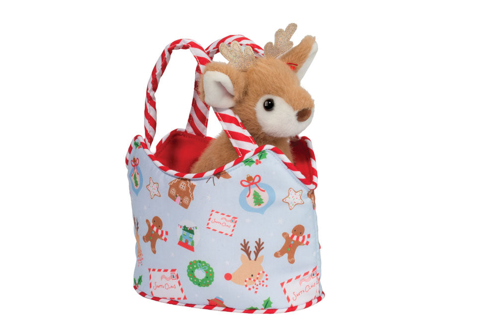 Sassy Sak Cozy Christmas with Reindeer