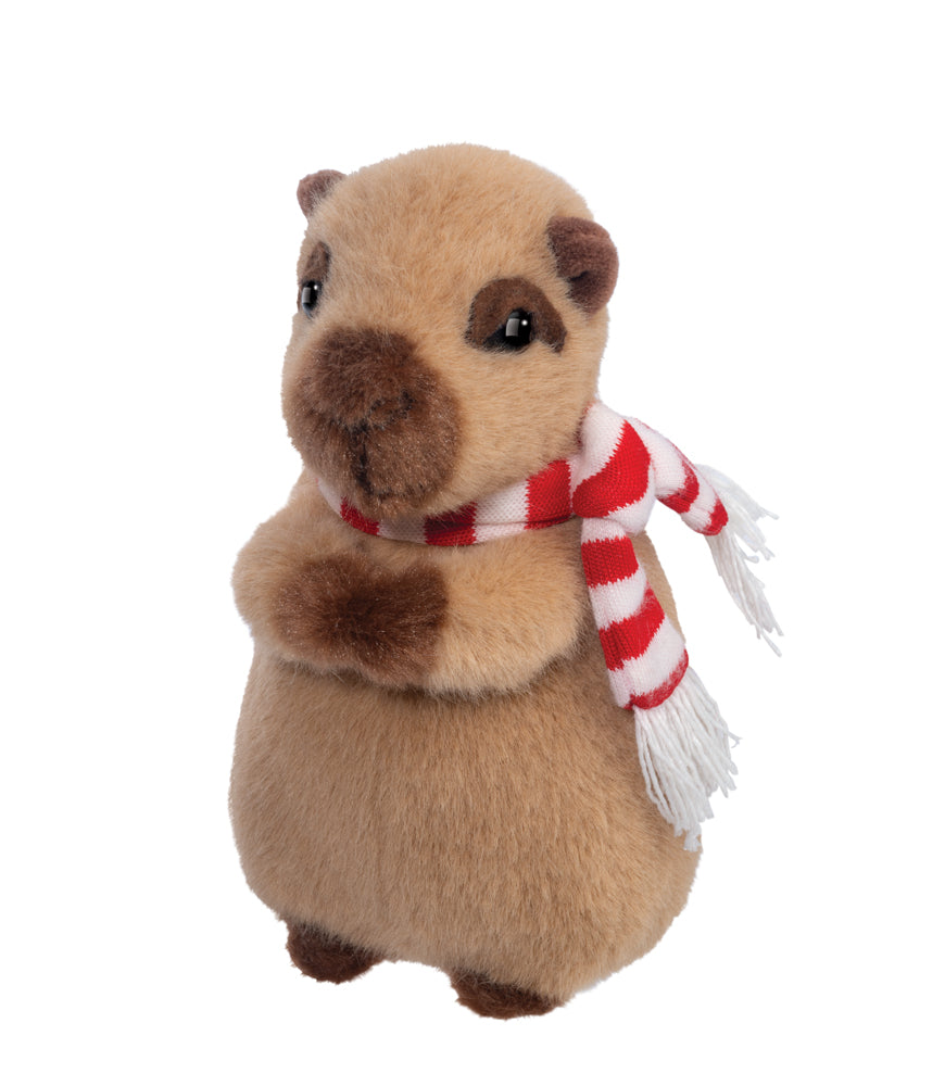 Capybara with Holiday Scarf