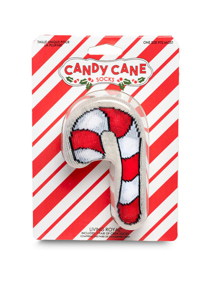 Candy Cane 3D Adult Crew Sock