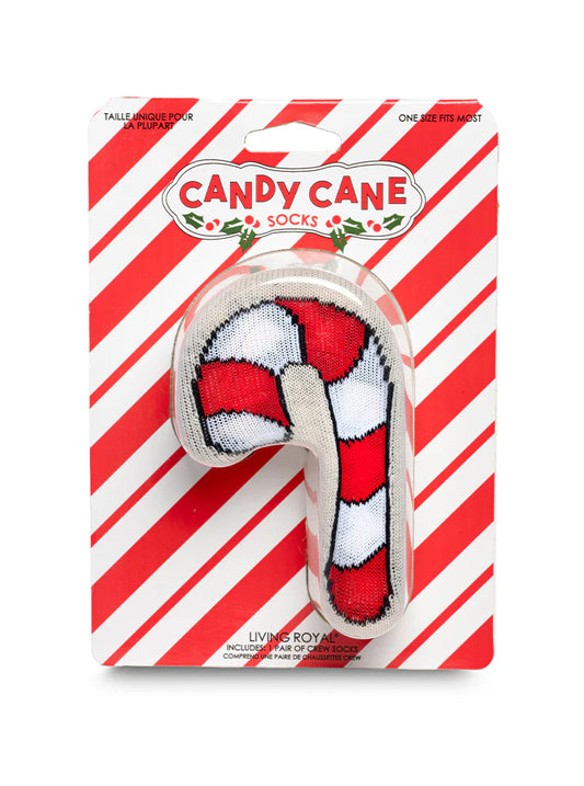 Candy Cane 3D Adult Crew Sock