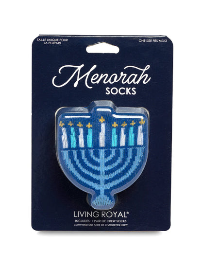 Menorah 3D Adult Crew Sock