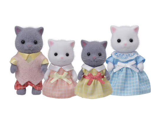 Calico Critter Persian Cat Family