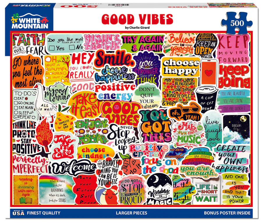 Good Vibes - 500 Piece Jigsaw Puzzle