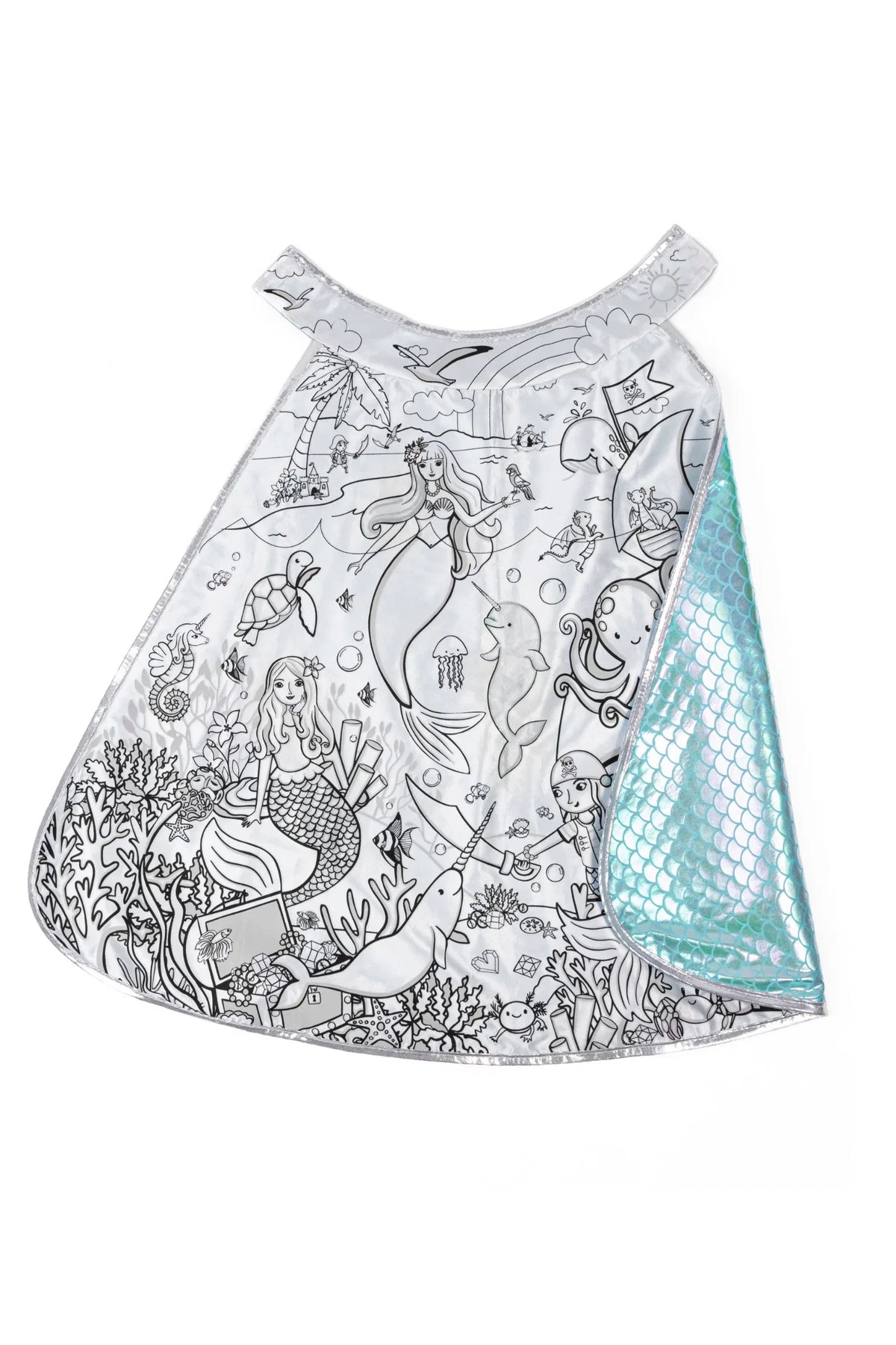 Mermaid Dreamscape Color In Cape,  Size 4-6