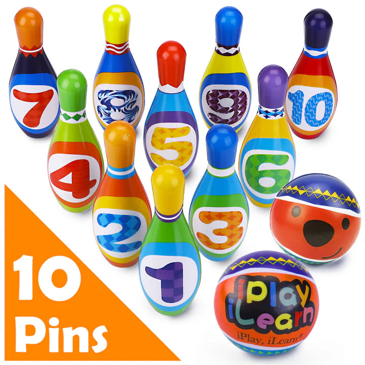 Soft Numbers Soft Number Bowling Set – Learning Express Toys & Gifts / Neon Elephant