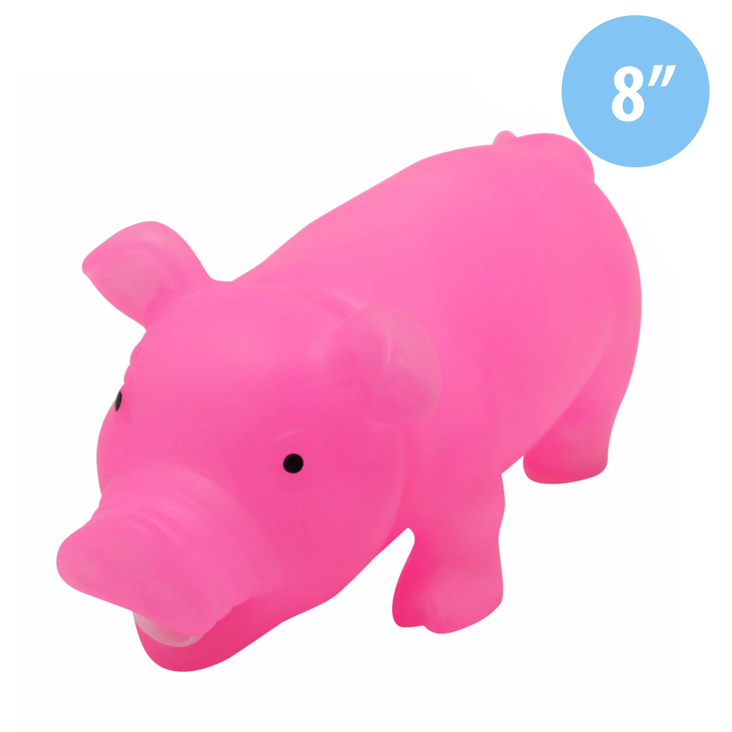 8in Squeeze Me Glow In The Dark Piggie