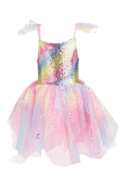 Gp Rainbow Fairy Dress & Wings, Multi,  Size 3-4
