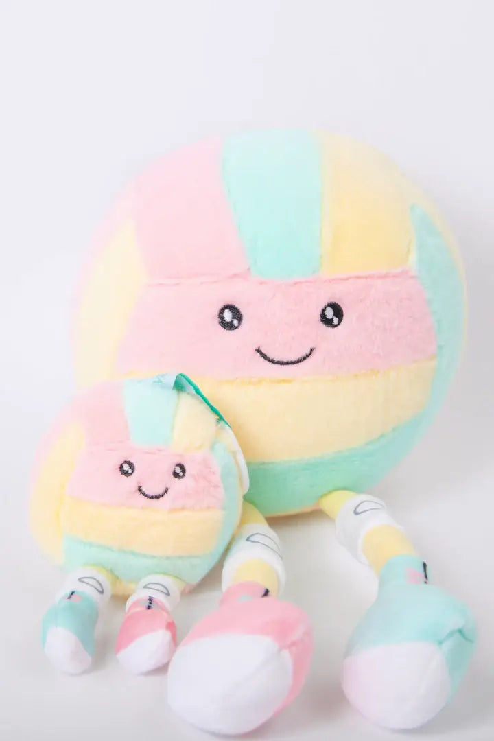 Colorful Plushie Volleyball Keychain