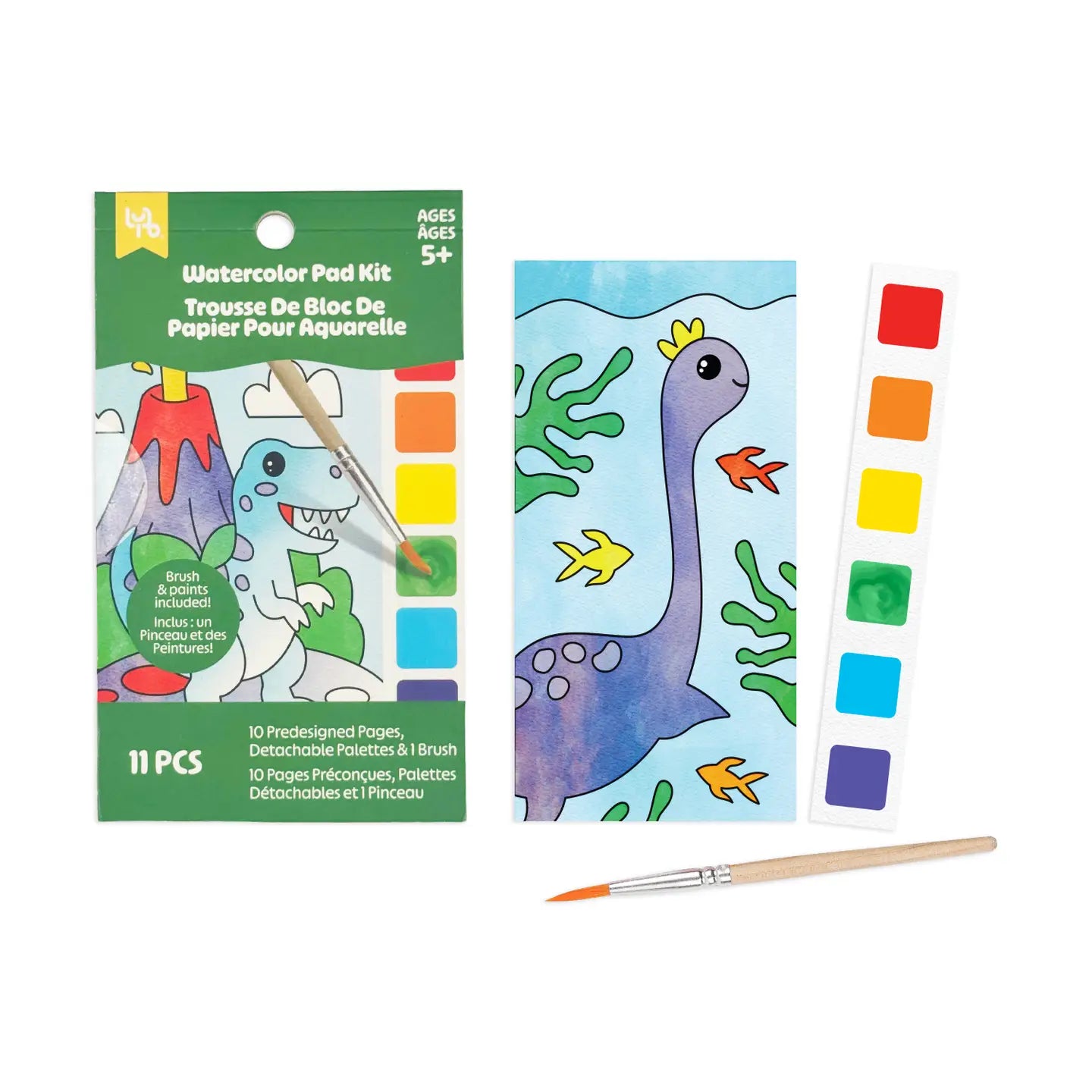 LYB Mini Watercolor Pad - Dino