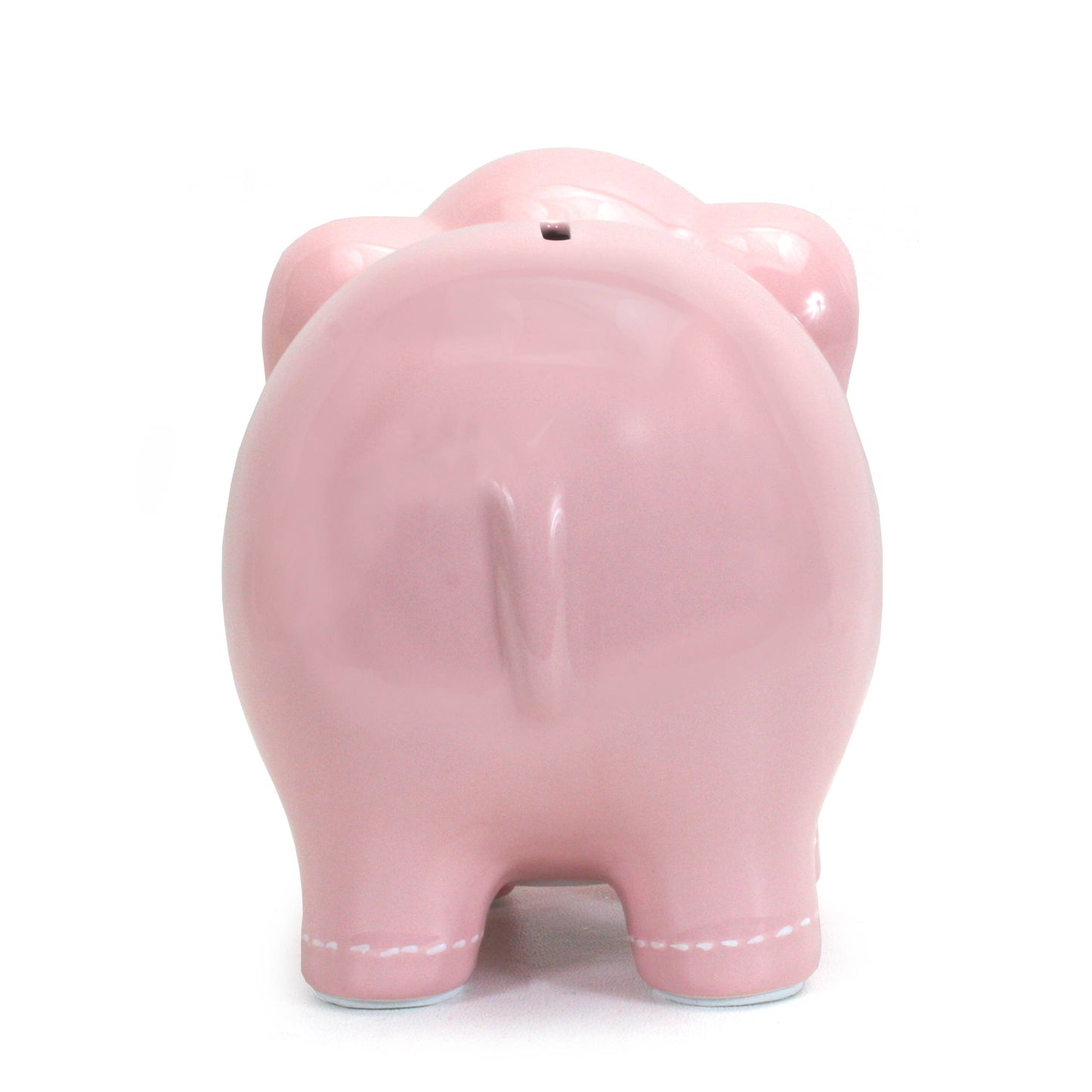 Pink Large Stitched Elephant Bank