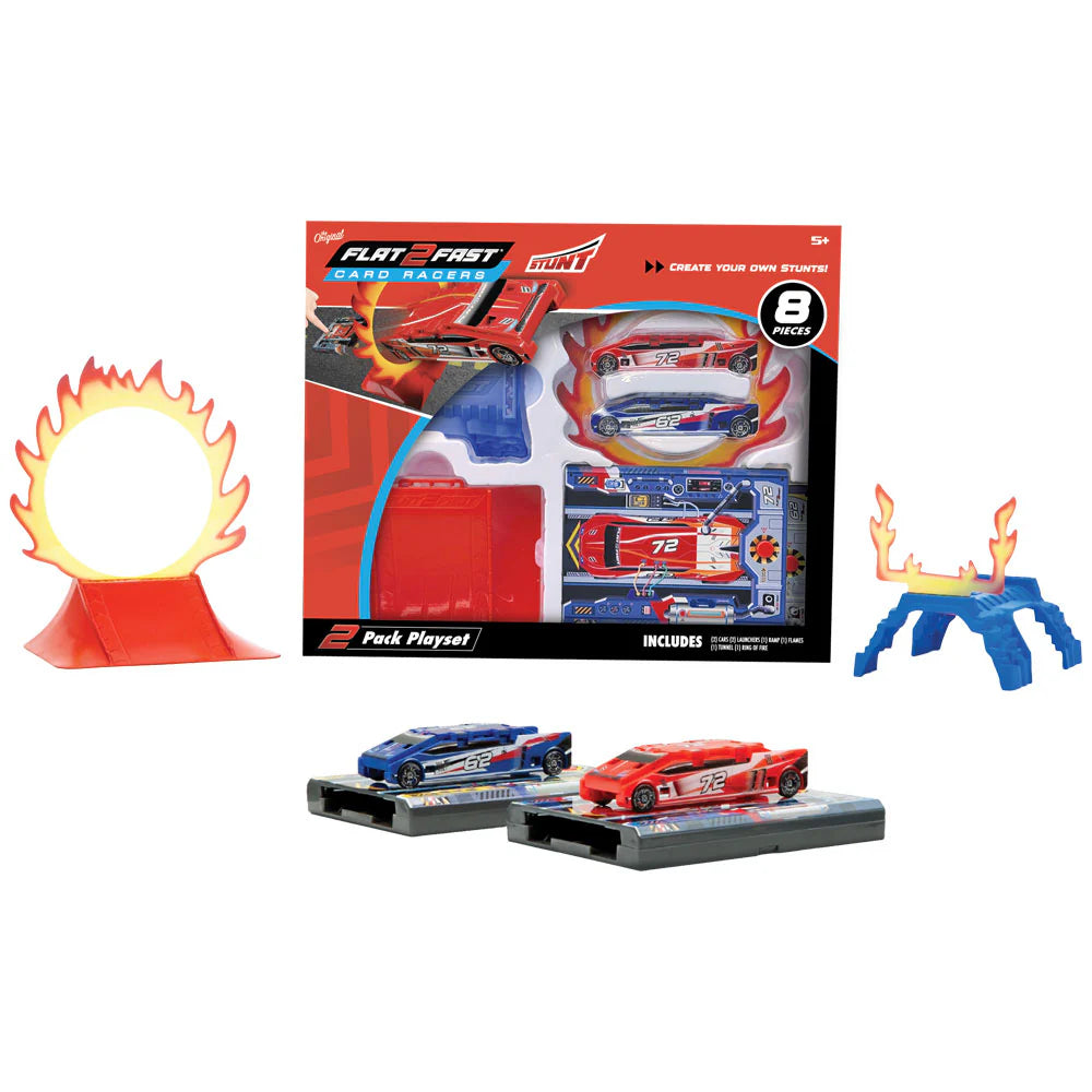 Flat 2 Fast Stunt 2-Pack Playset
