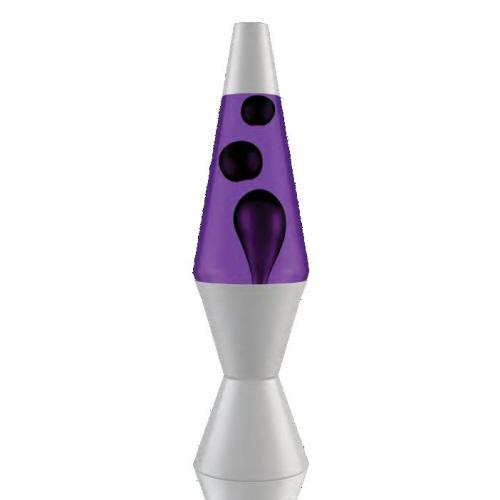 14.5 Lava Lamp - Black/Purple/Silver