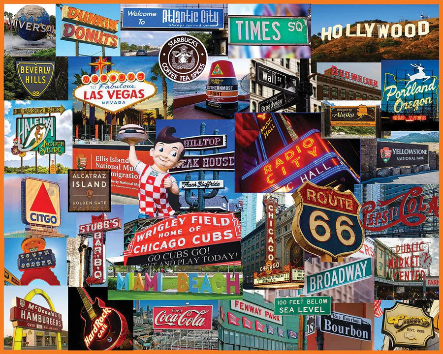 Signs Across America - 1000 Piece Jigsaw Puzzle