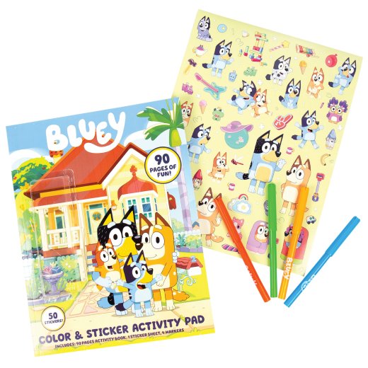 Bluey Color & Sticker Playset