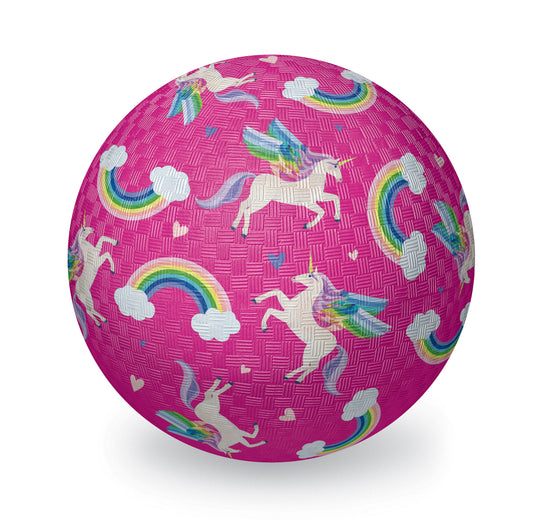 7in Playground Ball Unicorn Rainbow