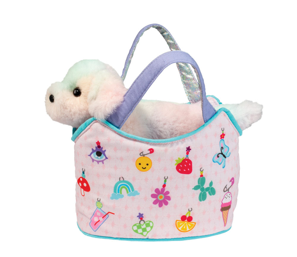 Sassy Sak Charmingly Yours with Rainbow Dog