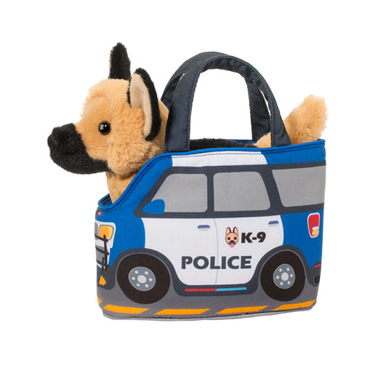 Sassy Sak Police Car with German Shepherd