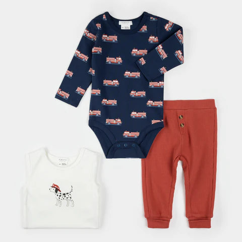 Fire Truck Print 3pc Set